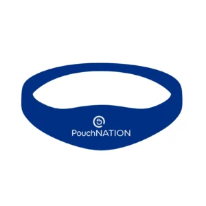 Social Creative - elegant silicone wristband blue