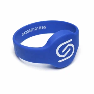 SoCashless NFC Wristband Blue Colour with White logo