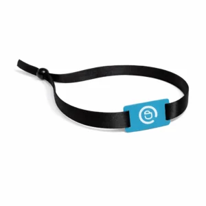 SoCashless NFC Wristband Fabric Black Colour with Blue logo PN