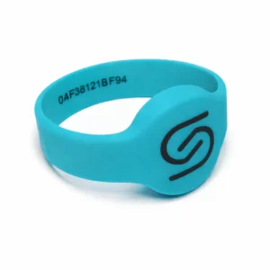 SoCashless NFC Wristband Turquoise Colour with Black logo
