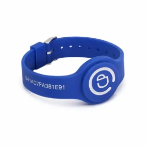 Watch Style Silicone Wristband - Blue